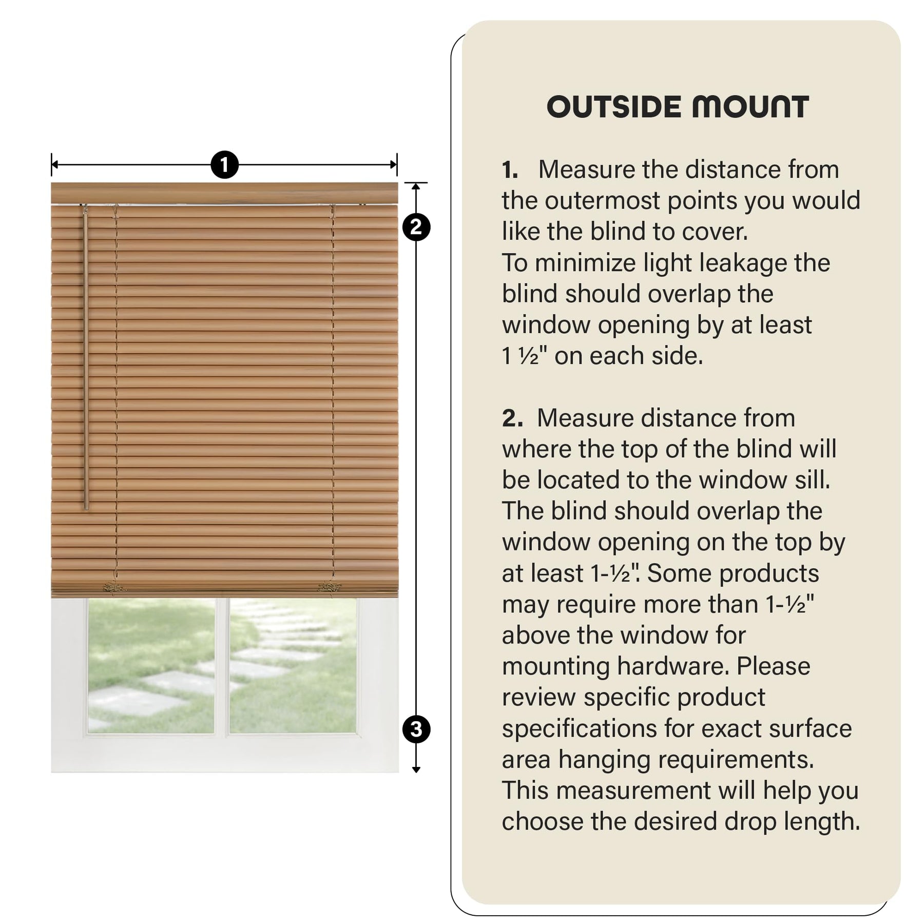 Achim Home Furnishings Cordless GII Morningstar 1" Light Filtering Mini Blind