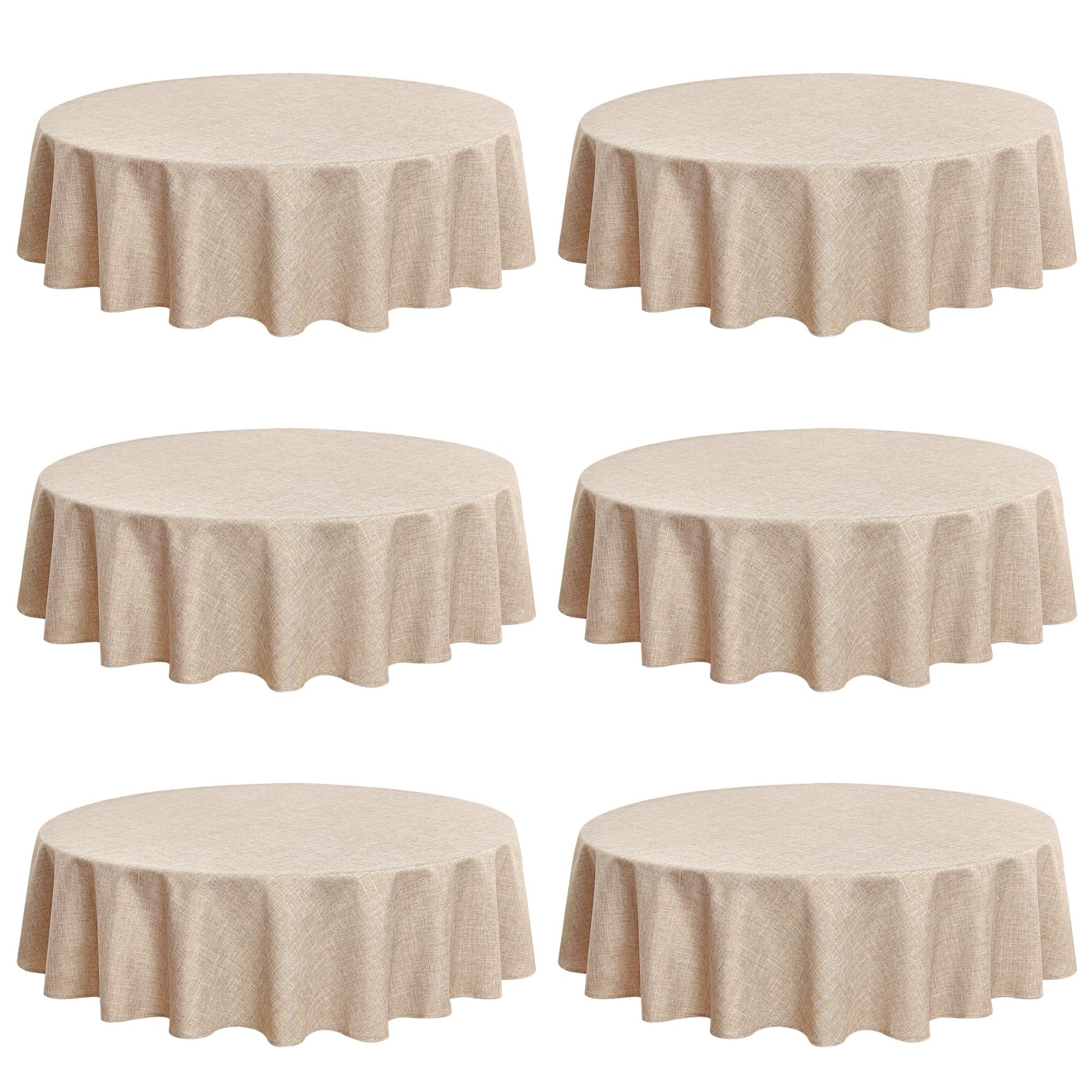 Fitable Faux Linen Tableclothes for Dining Kitchen Wedding Banquet Party