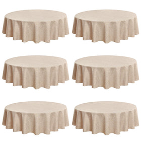 Fitable Faux Linen Tableclothes for Dining Kitchen Wedding Banquet Party