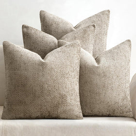 Chenille Throw Pillow Covers Set of 4