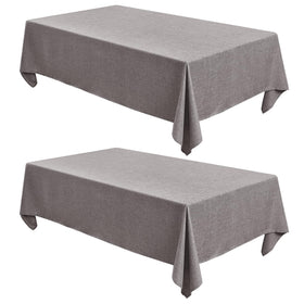 Fitable Faux Linen Tableclothes for Dining Kitchen Wedding Banquet Party