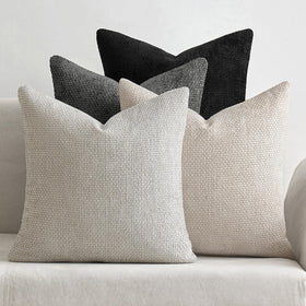 Chenille Throw Pillow Covers Set of 4