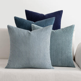 Boho Corduroy Throw Pillow Covers Set of 4