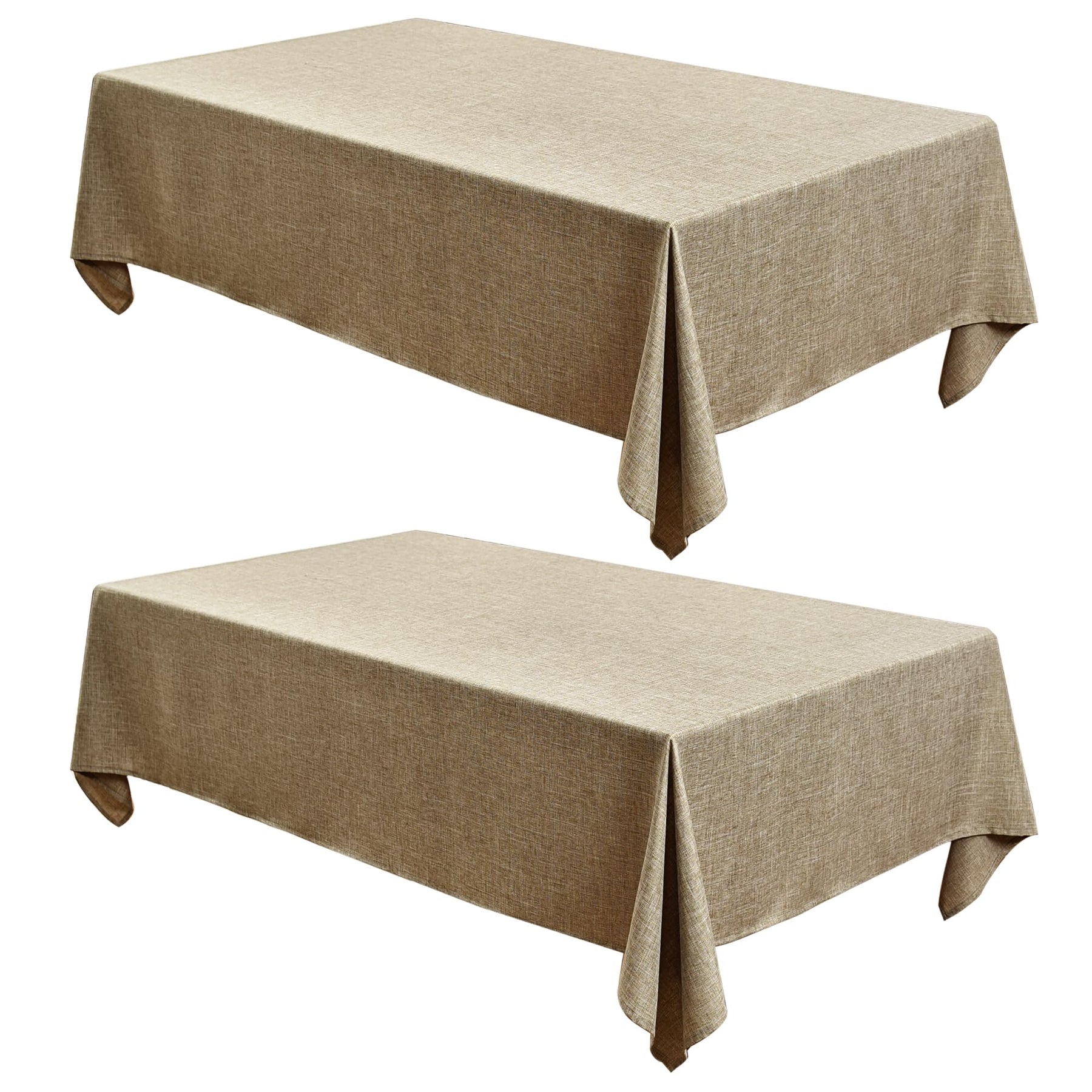 Fitable Faux Linen Tableclothes for Dining Kitchen Wedding Banquet Party