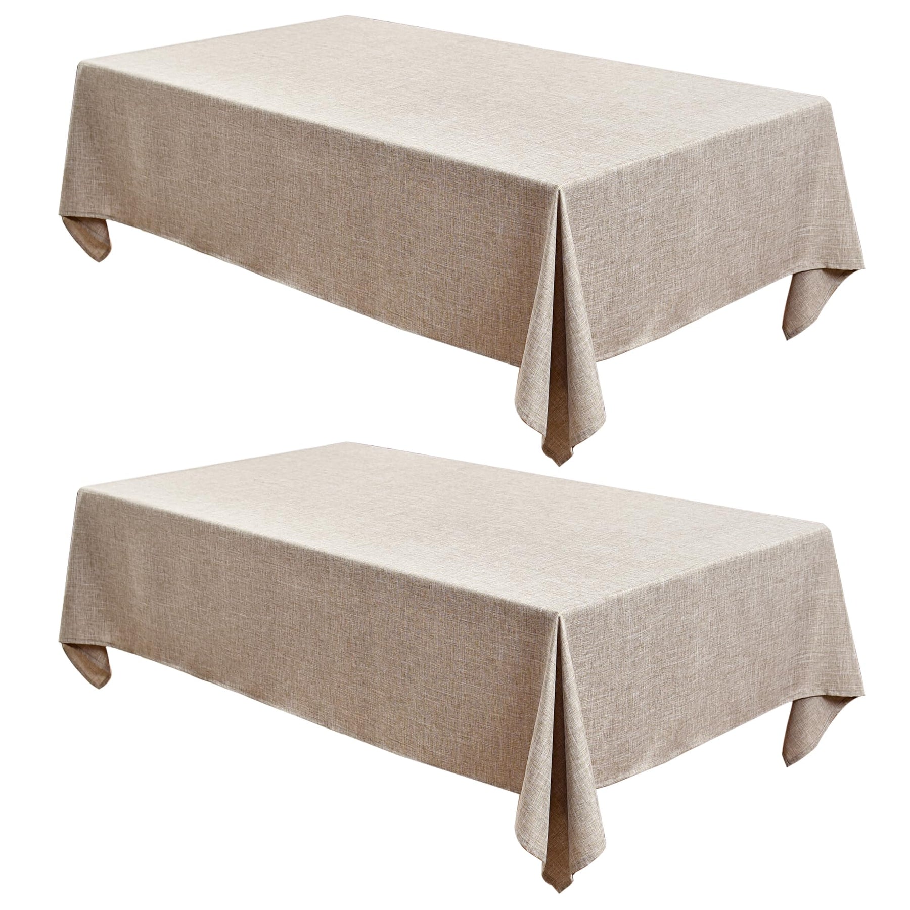 Fitable Faux Linen Tableclothes for Dining Kitchen Wedding Banquet Party