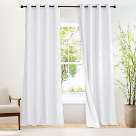 Grommet Blackout Curtains Set for Windows