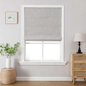 Cordless Linen Blackout Roman Shades