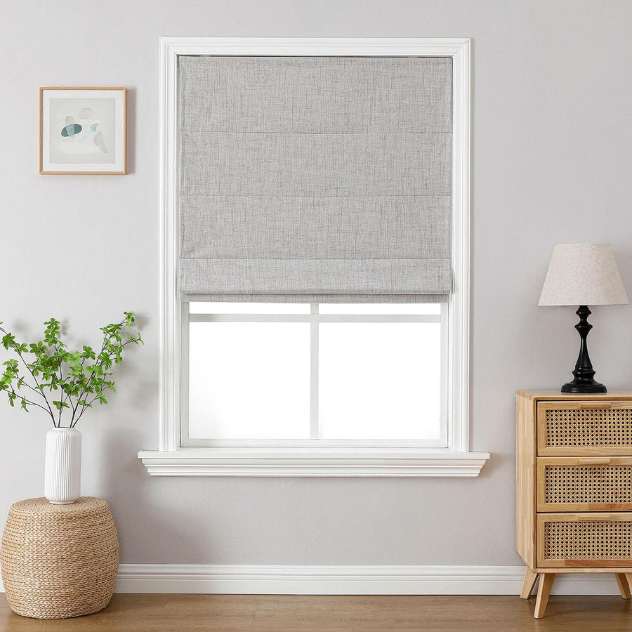 Cordless Linen Blackout Roman Shades