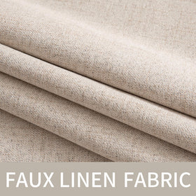 100% Blackout Linen Curtains for Bedroom & Living Room