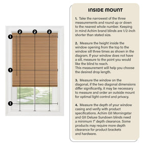 Achim Home Furnishings Cordless GII Morningstar 1" Light Filtering Mini Blind