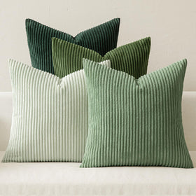 Boho Corduroy Throw Pillow Covers Set of 4