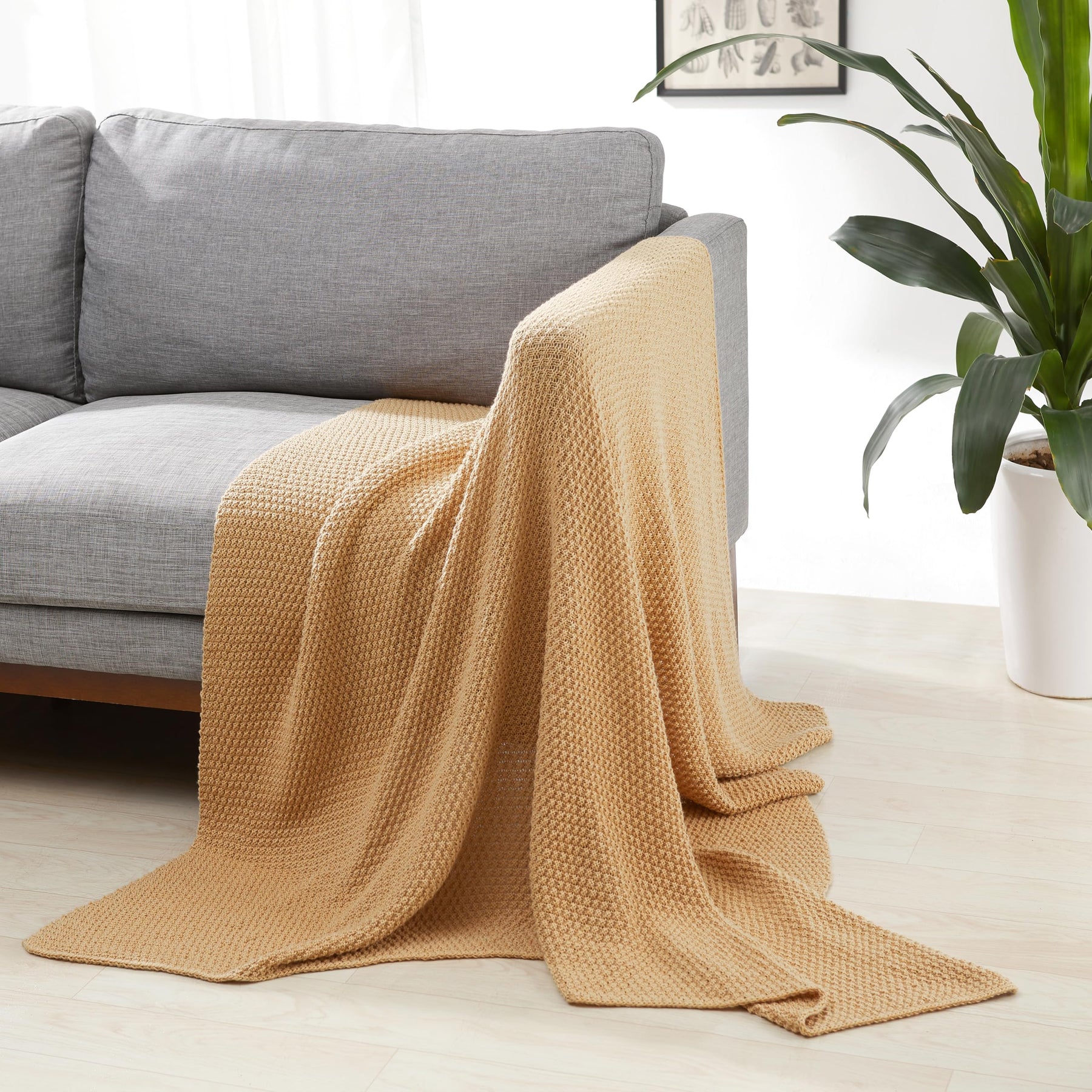 Basics Room Décor Throw Blanket, Lightweight,Recycled Polyester
