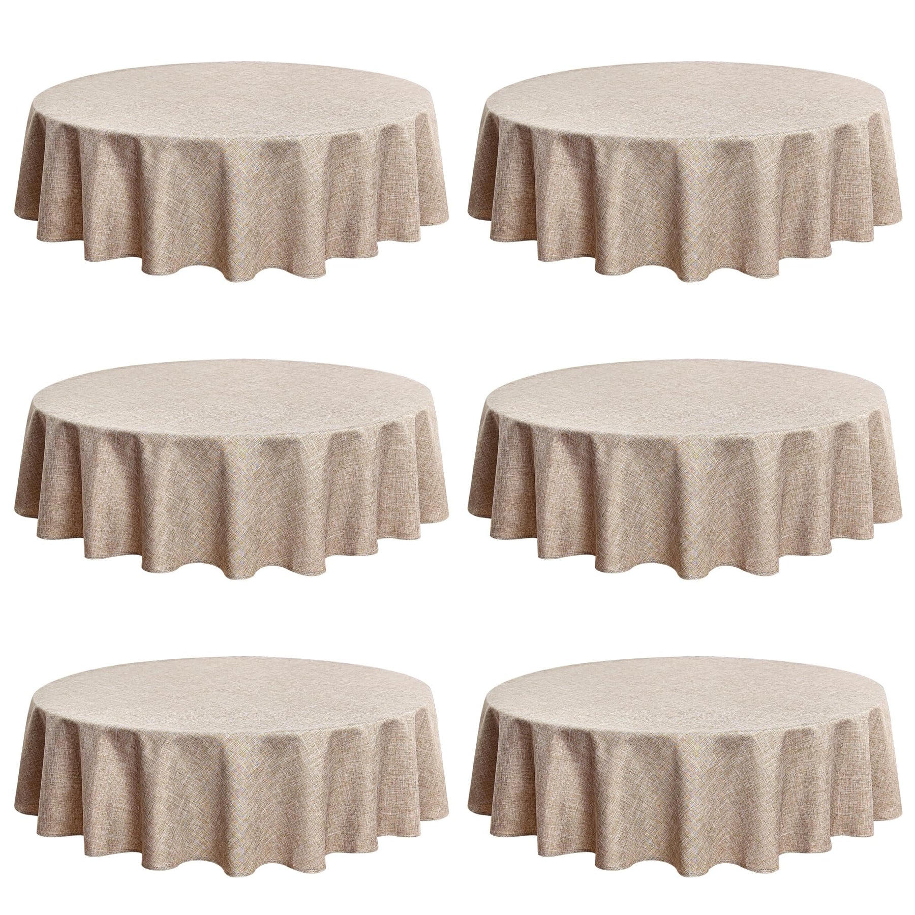 Fitable Faux Linen Tableclothes for Dining Kitchen Wedding Banquet Party