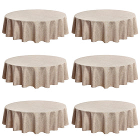 Fitable Faux Linen Tableclothes for Dining Kitchen Wedding Banquet Party