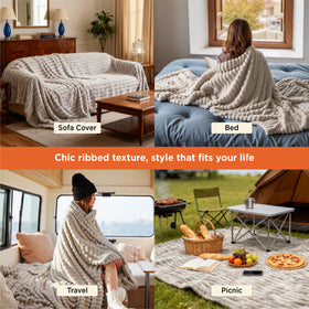 Bedsure Fleece Blanket Polyester Blanket