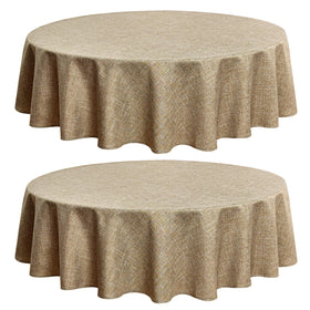 Fitable Faux Linen Tableclothes for Dining Kitchen Wedding Banquet Party
