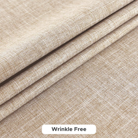 Faux Linen Wrinkle Free Tablecloth Set of 2
