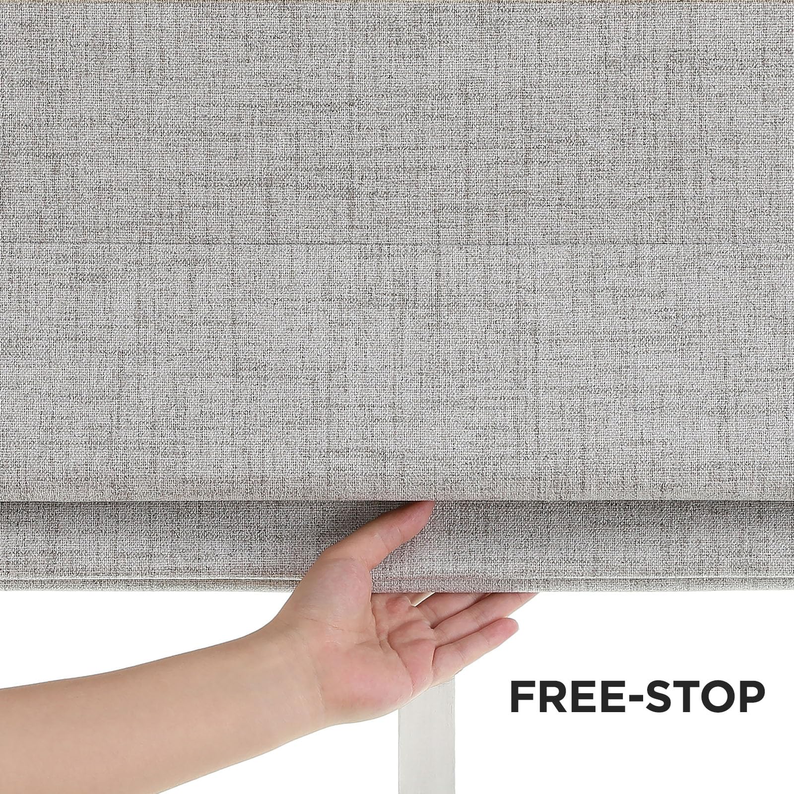 Cordless Linen Blackout Roman Shades