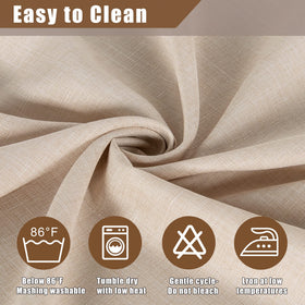 Fitable Faux Linen Tableclothes for Dining Kitchen Wedding Banquet Party