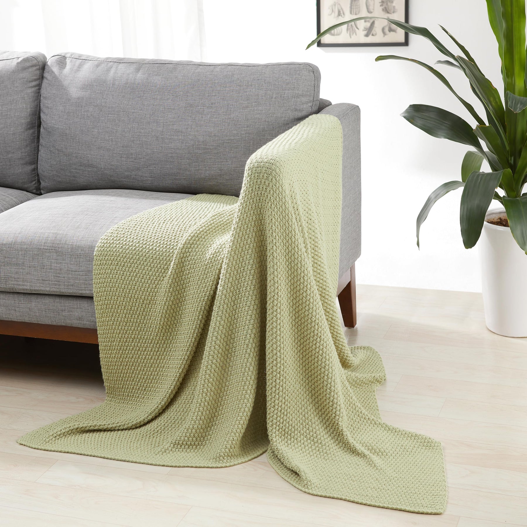 Basics Room Décor Throw Blanket, Lightweight,Recycled Polyester