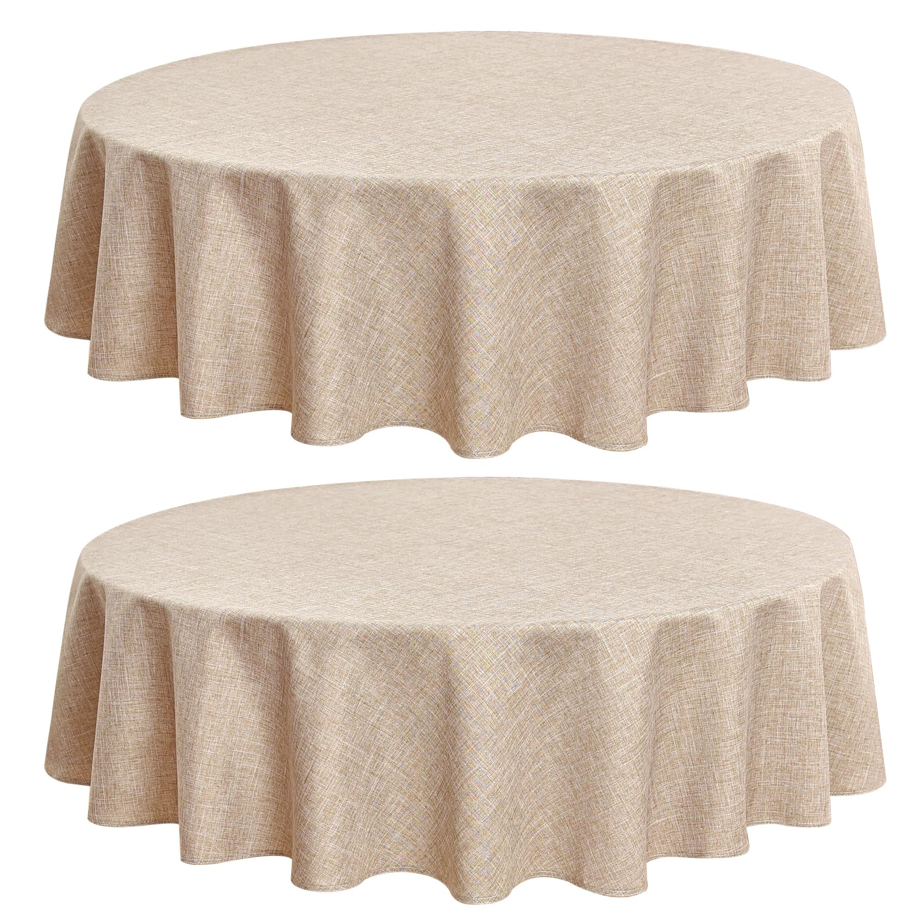 Fitable Faux Linen Tableclothes for Dining Kitchen Wedding Banquet Party