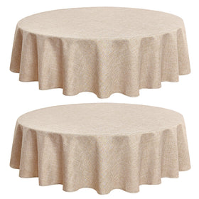 Fitable Faux Linen Tableclothes for Dining Kitchen Wedding Banquet Party